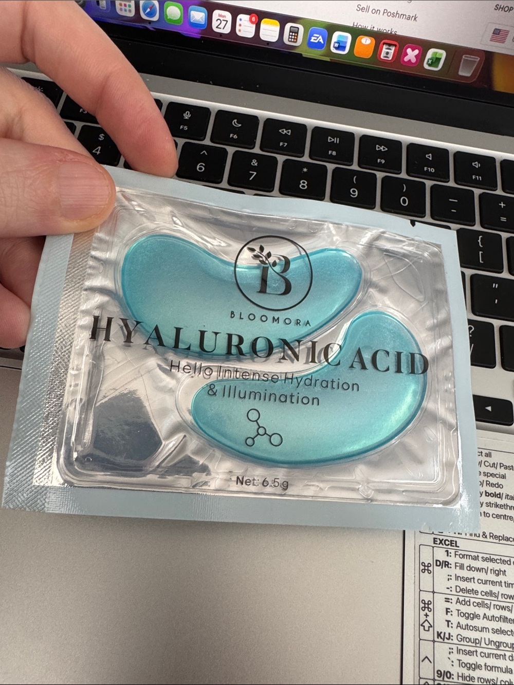 3/$6 🔥 Hyaluronic Acid Eye Masks — Blue Hydrating Gel Patches